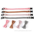 Eco Friendly Sanding Plaid Luxury Pet Cat Collars